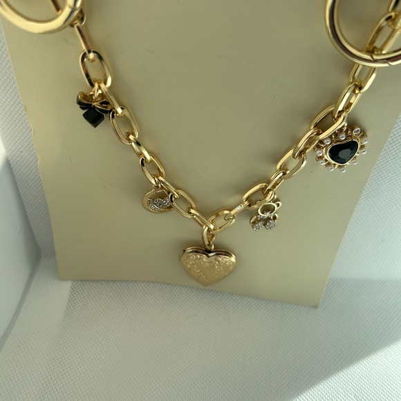 Gold Bag Charm with Black Accents - Picture 5 of 9